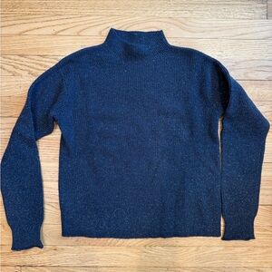 Girl’s Navy Metallic Sweater